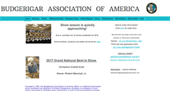 Desktop Screenshot of budgerigarassociation.org
