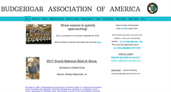 Desktop Screenshot of budgerigarassociation.com